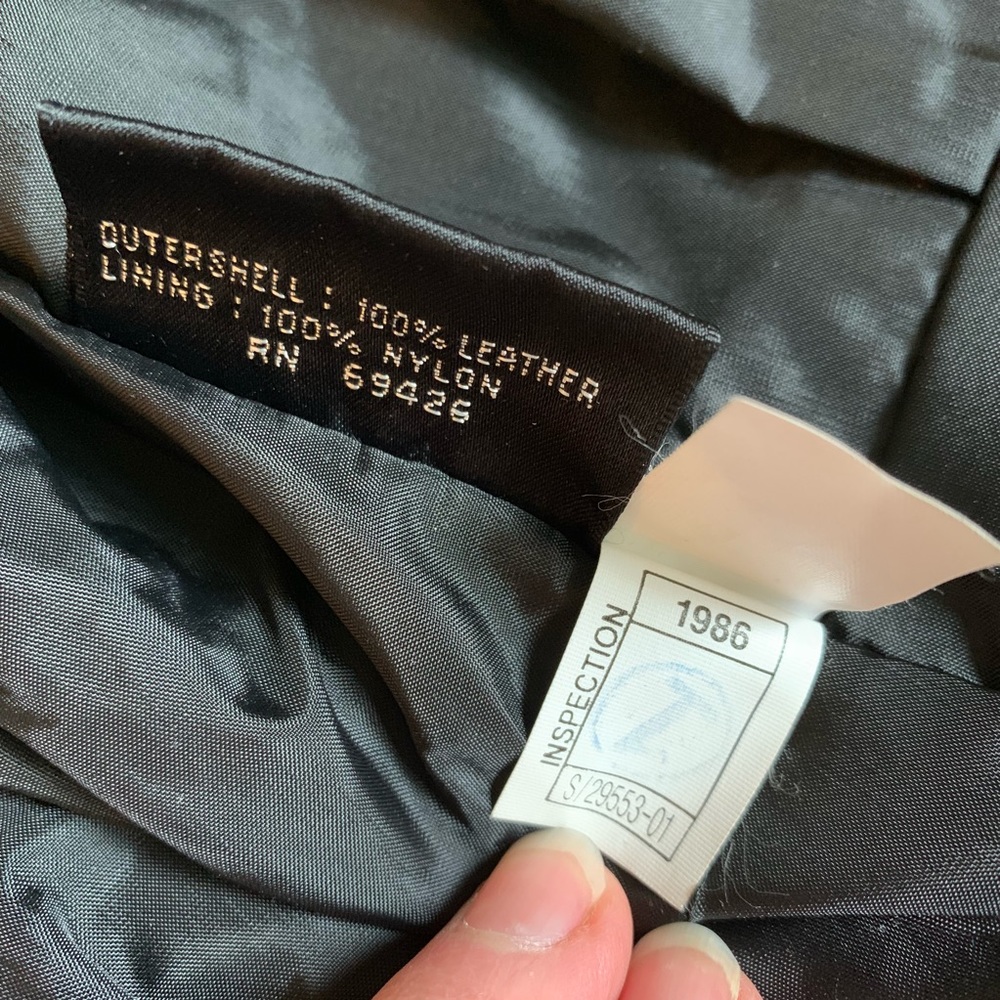 Wilson’s Leather Black Jacket circa 1986 - Picture 7 of 8